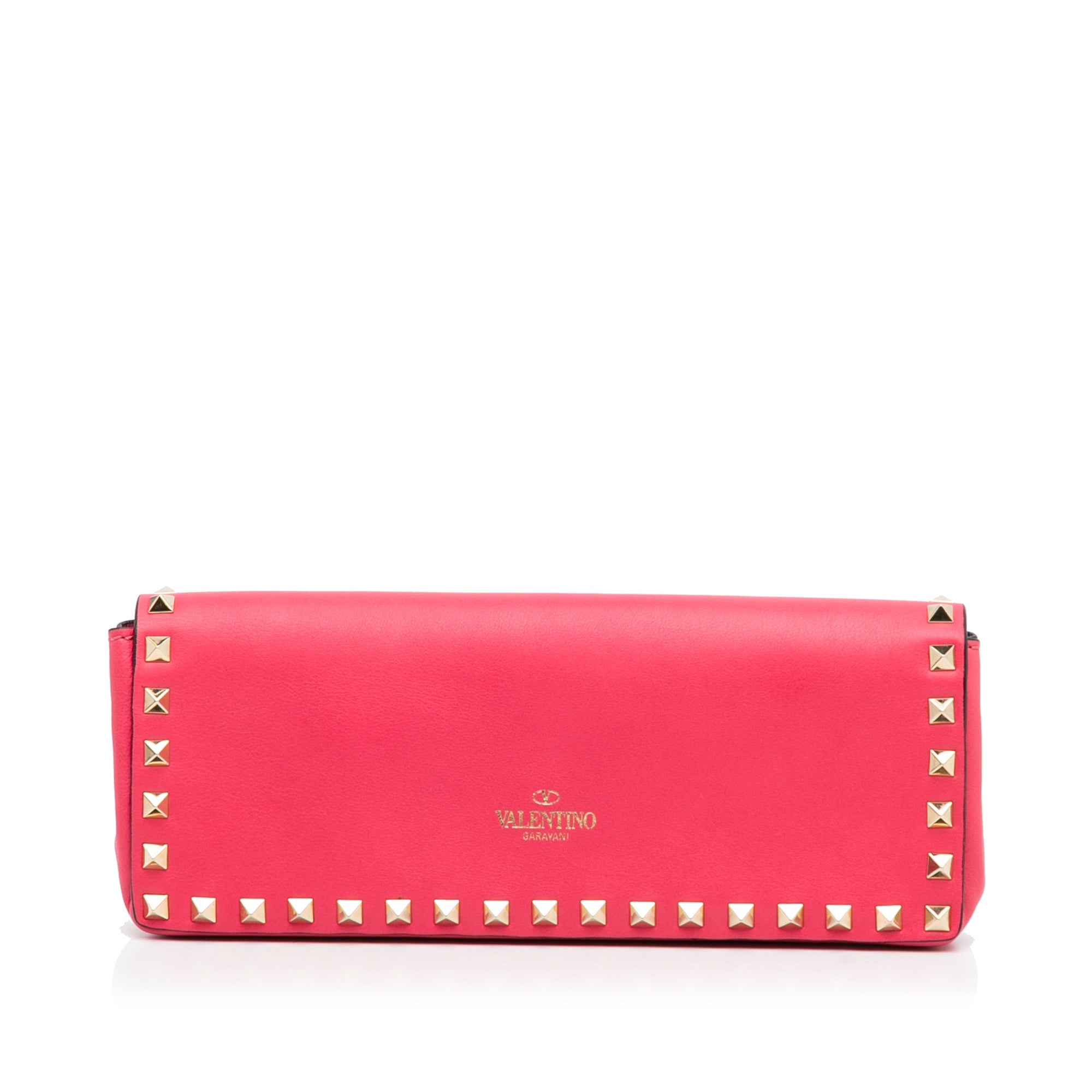 Valentino Rockstud Clutch Pink