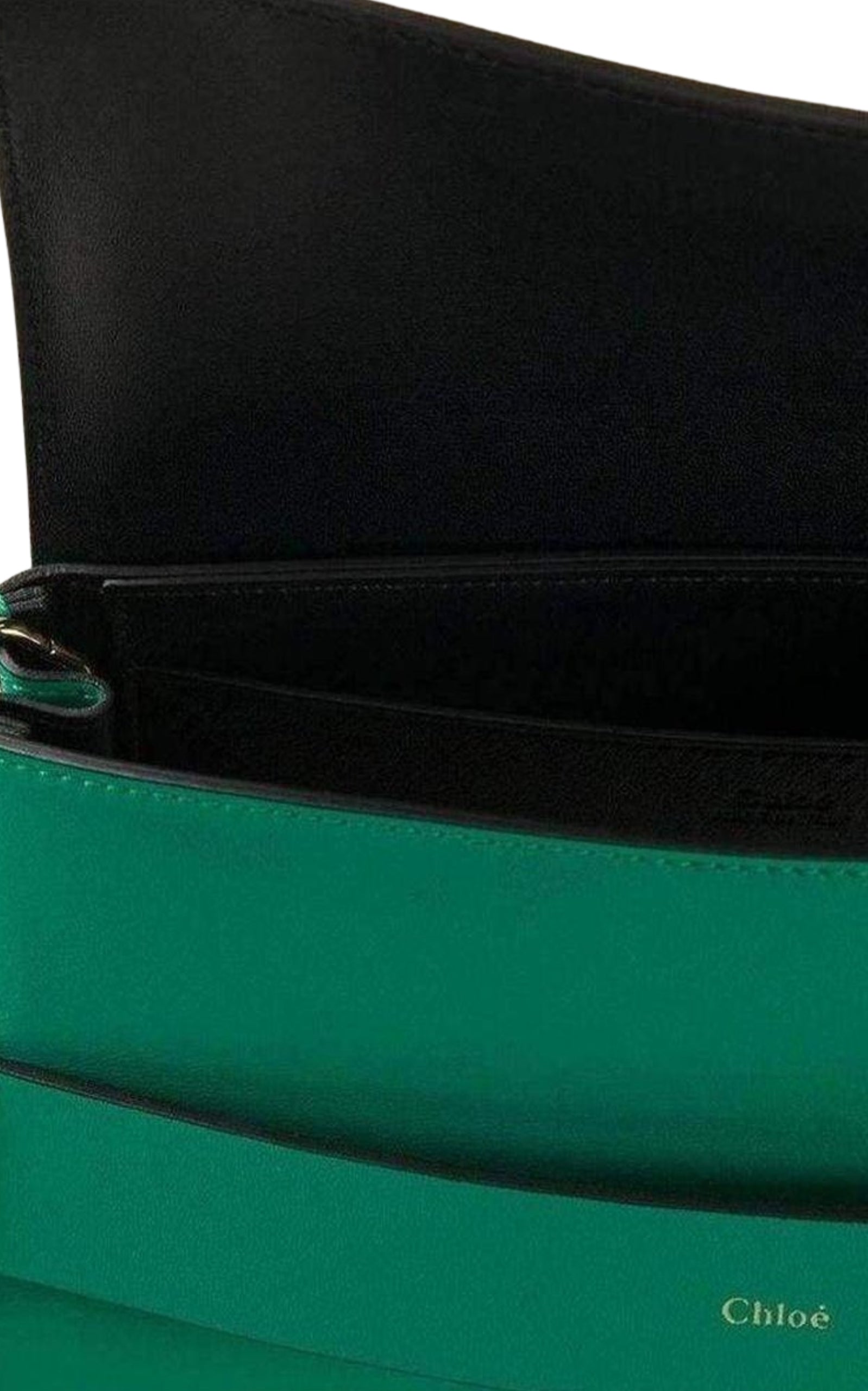 Jade Green Leather Clutch