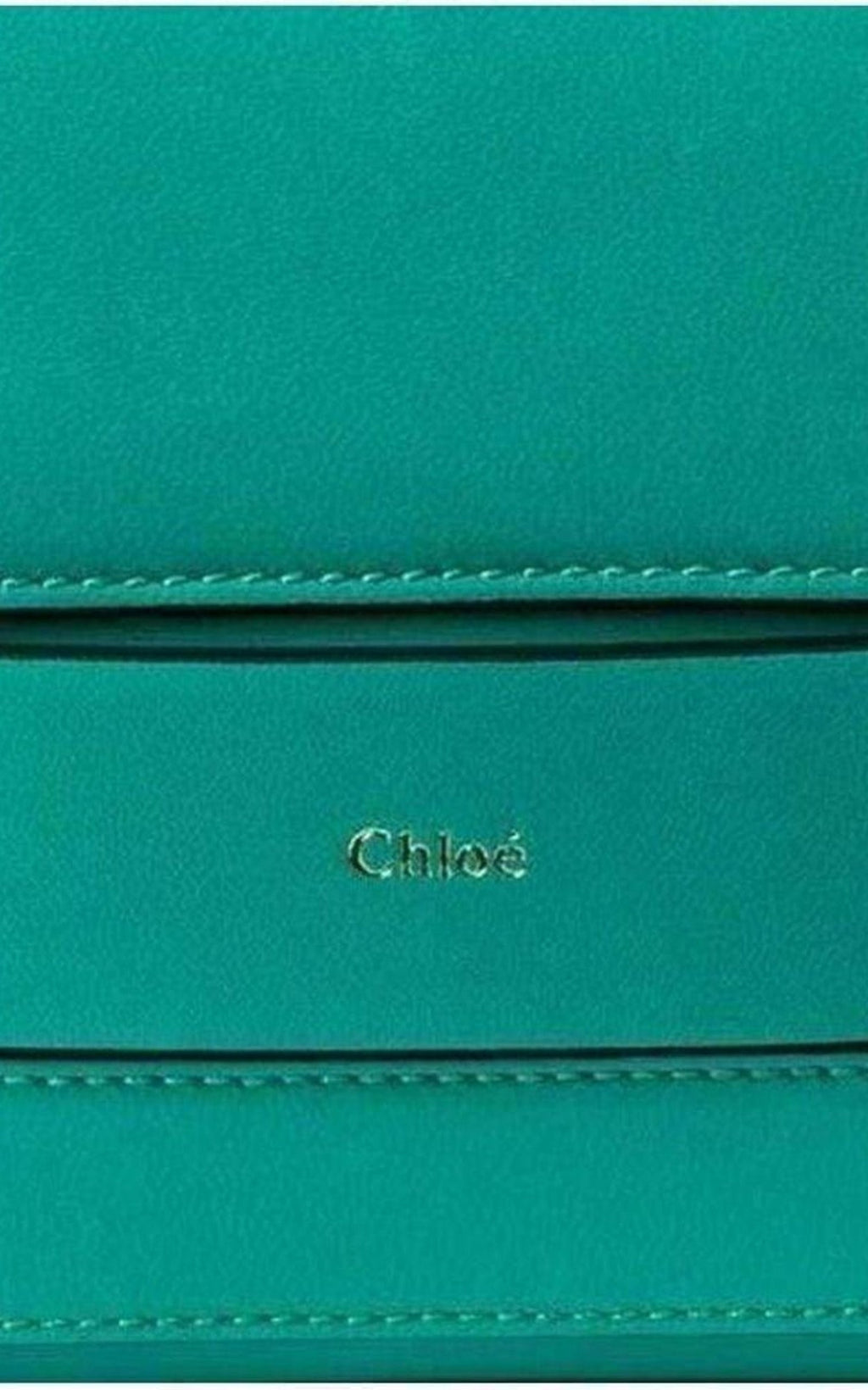 Jade Green Leather Clutch
