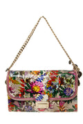 Floral Snakeskin 'Lou' Shoulder Bag
