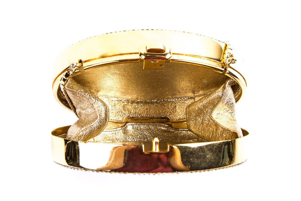 Judith Leiber Oval Crystal Clutch