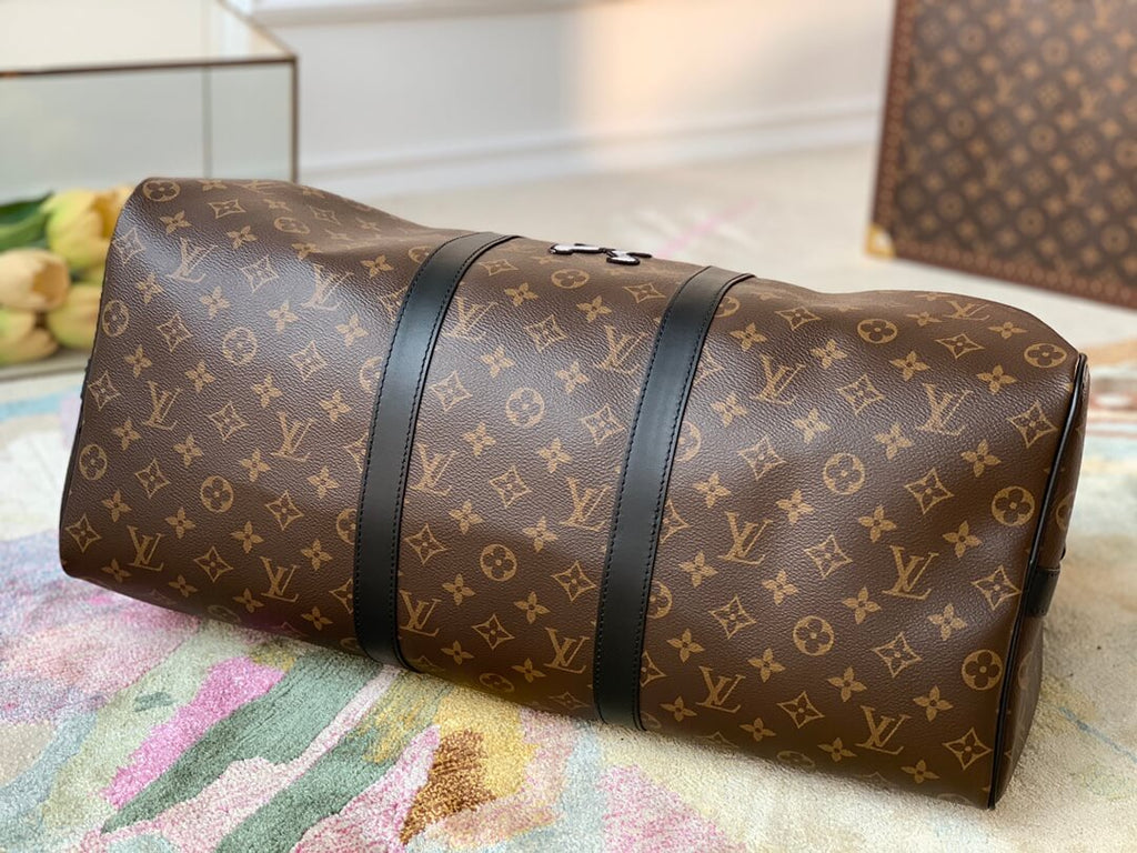 M45616 Keepall Bandoulière 50 Monogram leather travel bag