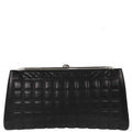 Chanel Black Lambskin Choco Bar Clutch Bag