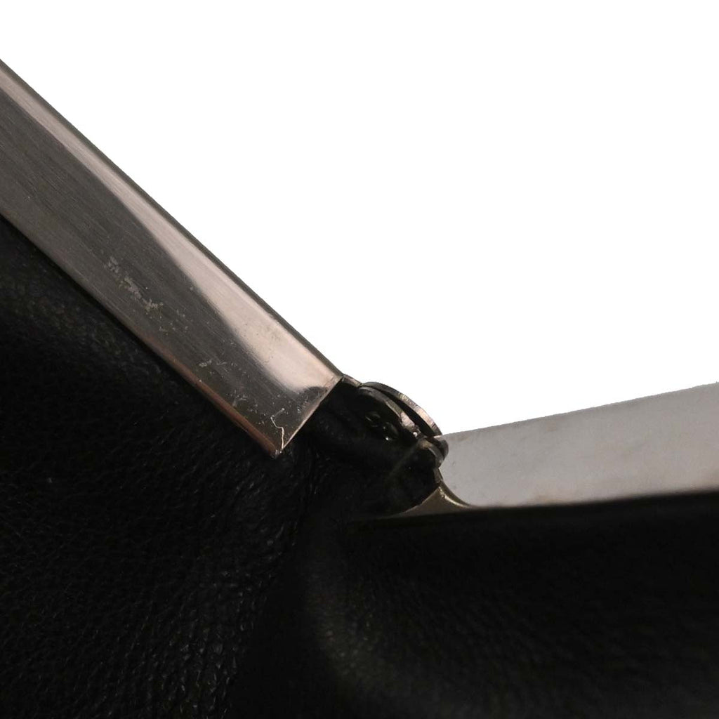 Chanel Black Lambskin Choco Bar Clutch Bag