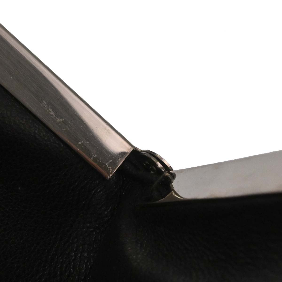 Chanel Black Lambskin Choco Bar Clutch Bag
