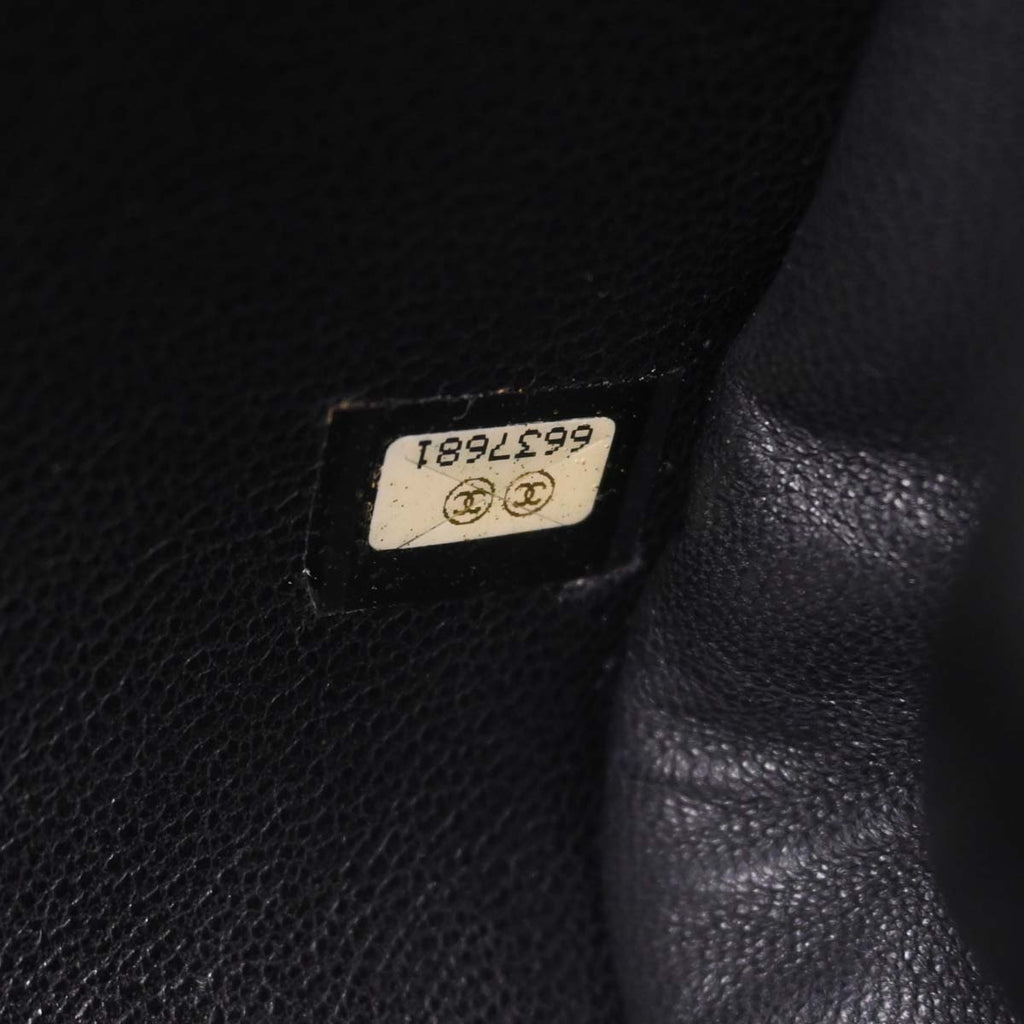 Chanel Black Lambskin Choco Bar Clutch Bag