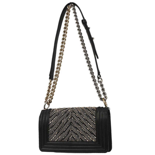 Boy Chanel 2018 Black Lambskin Small Chain Shoulder Bag