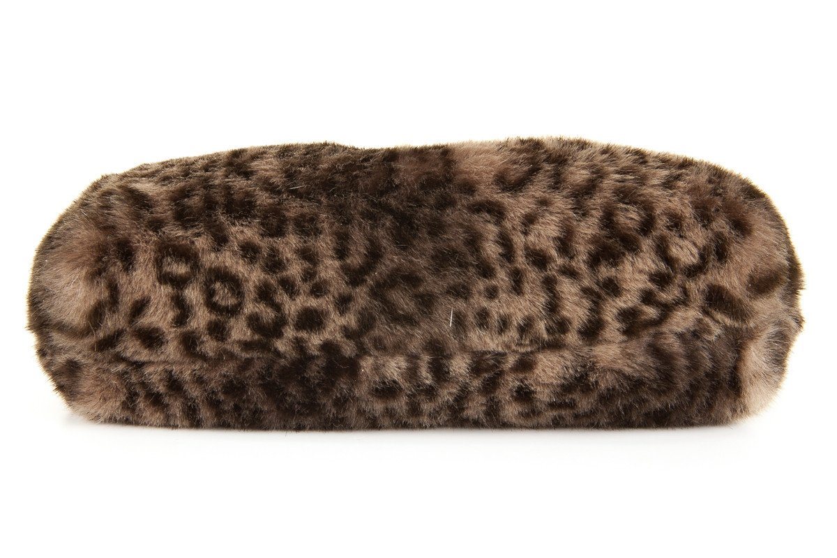 Kate Spade Gray Leopard and Black Leather Shoulder Bag
