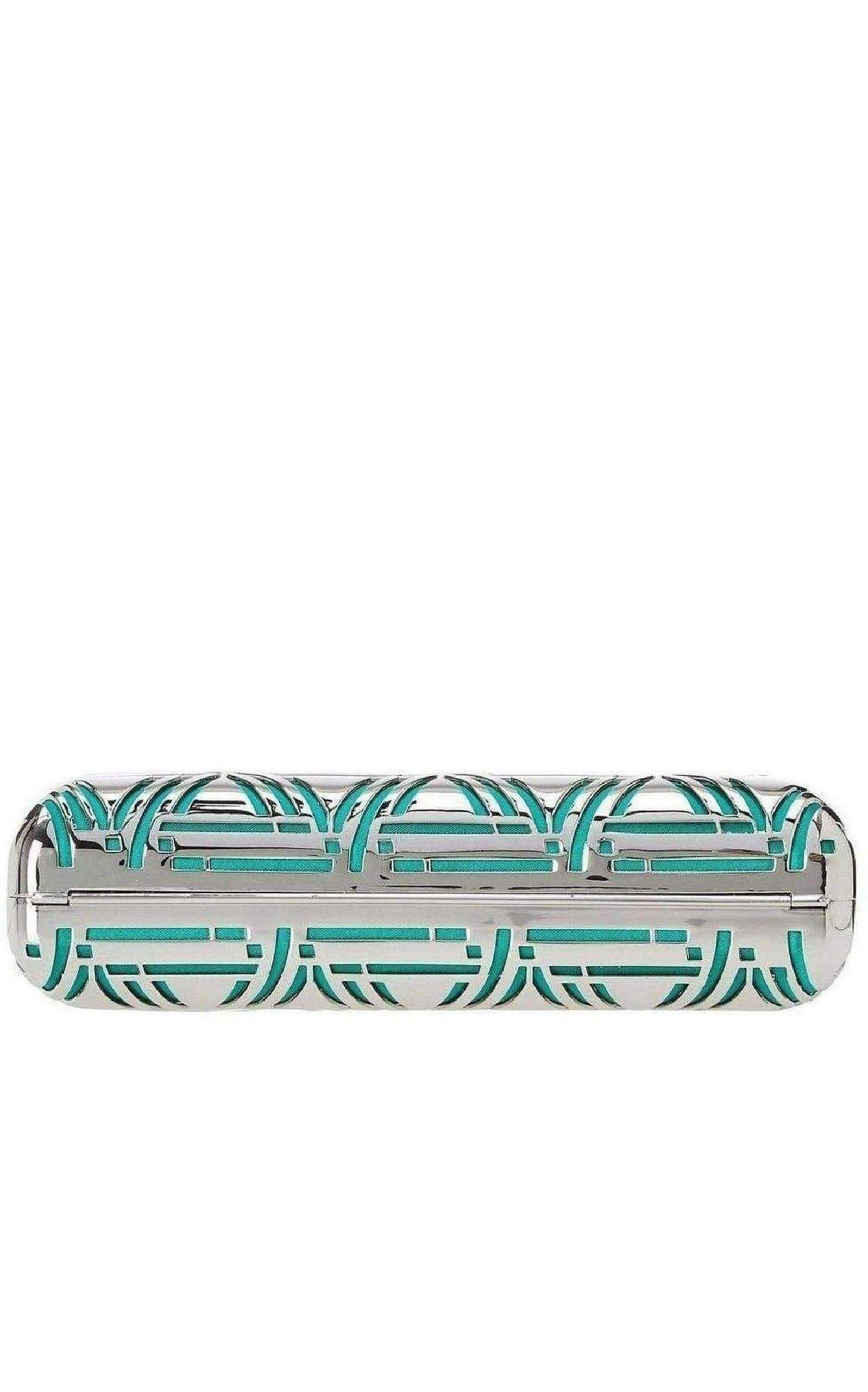 Kerri Metal Triangle Cage Clutch