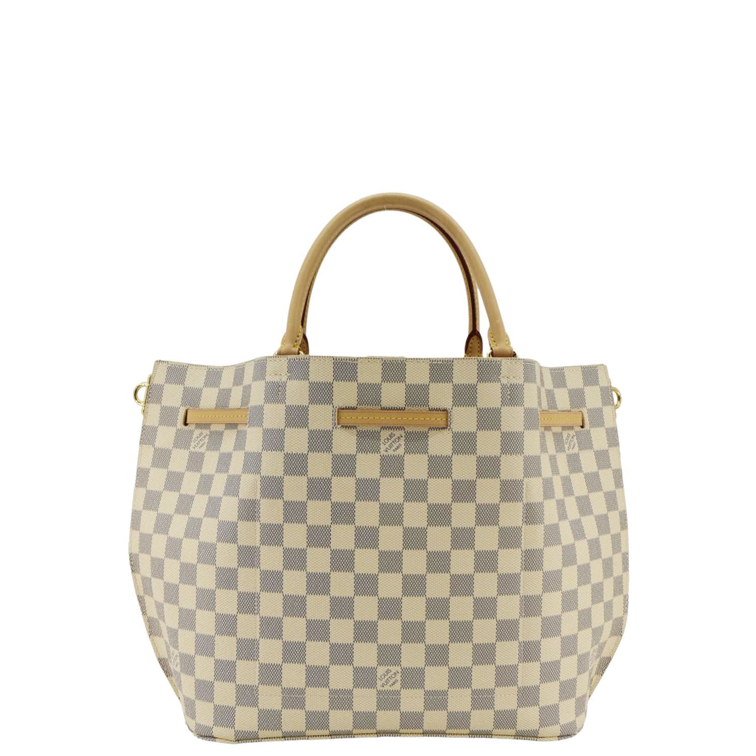 LOUIS VUITTON Girolata Damier Azur Shoulder Bag White