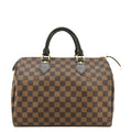 LOUIS VUITTON Speedy 30 Damier Ebene Satchel Bag Brown