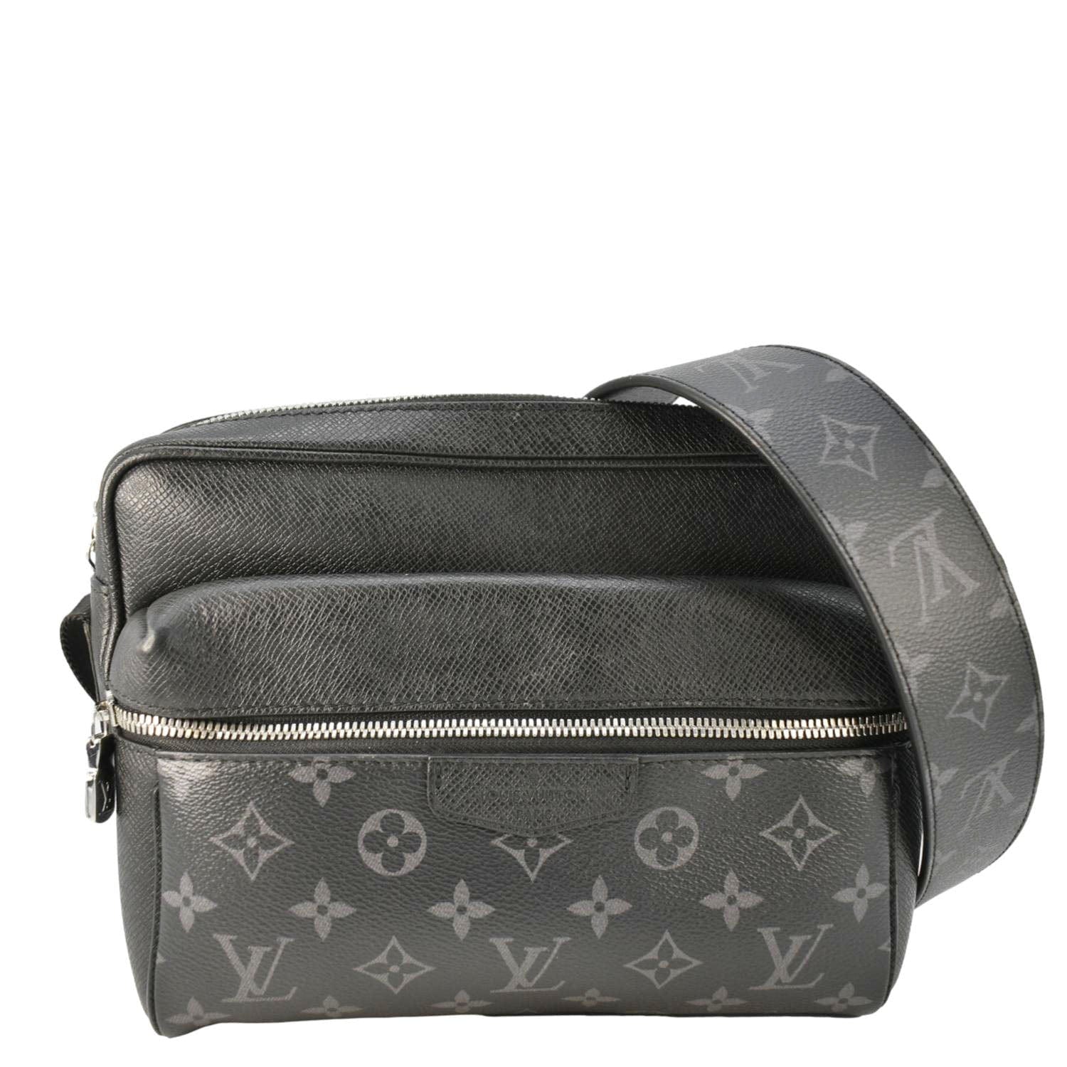 LOUIS VUITTON Outdoor Monogram Eclipse Crossbody Bag Black