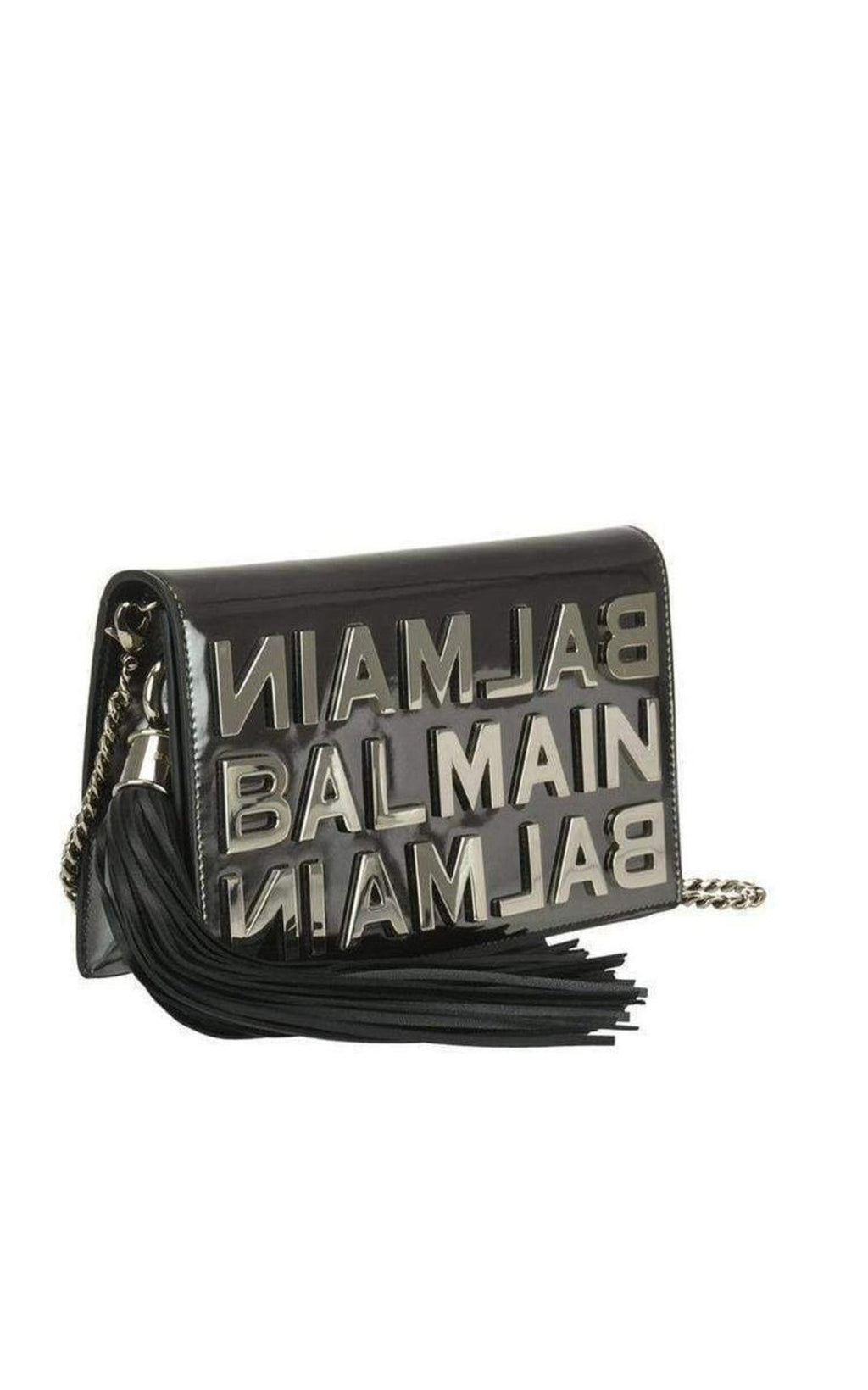 Logo Mirror Leather Crossbody Bag