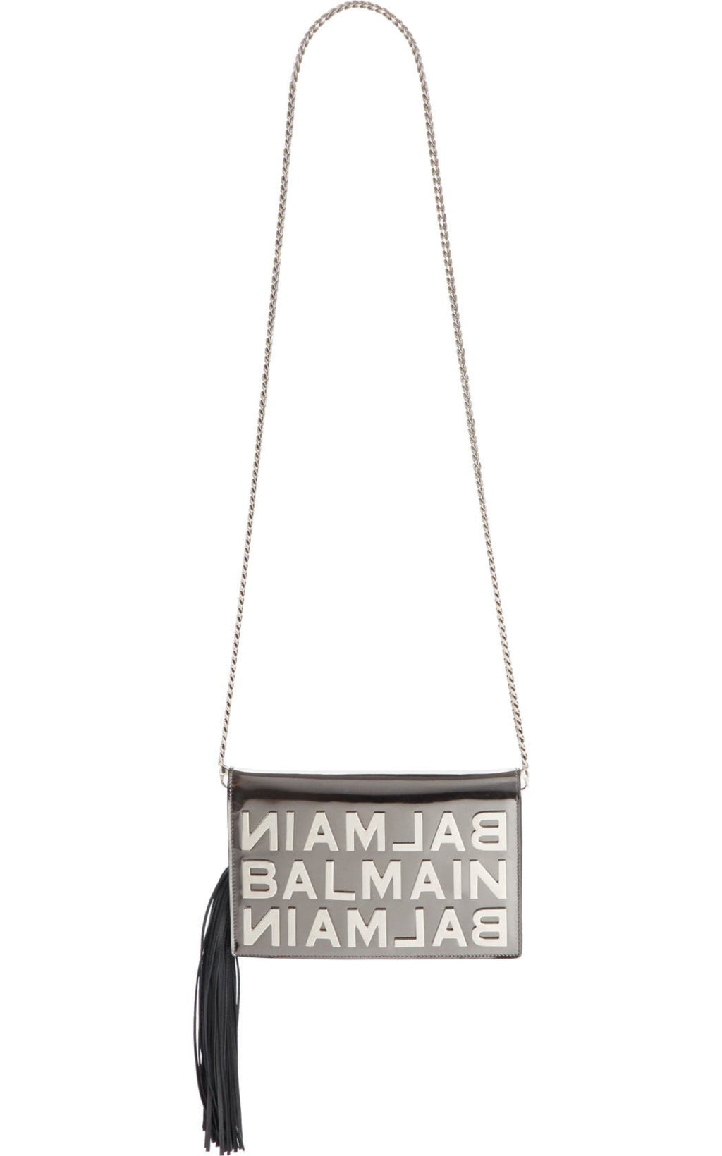 Logo Mirror Leather Crossbody Bag