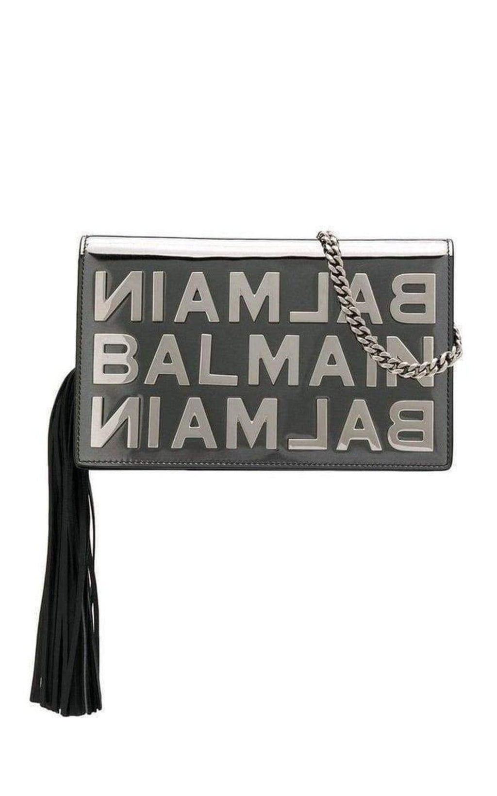 Logo Mirror Leather Crossbody Bag