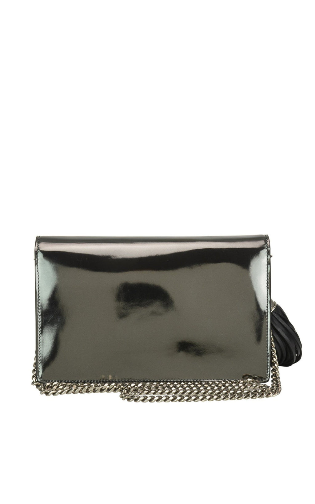 Logo Mirror Leather Crossbody Bag