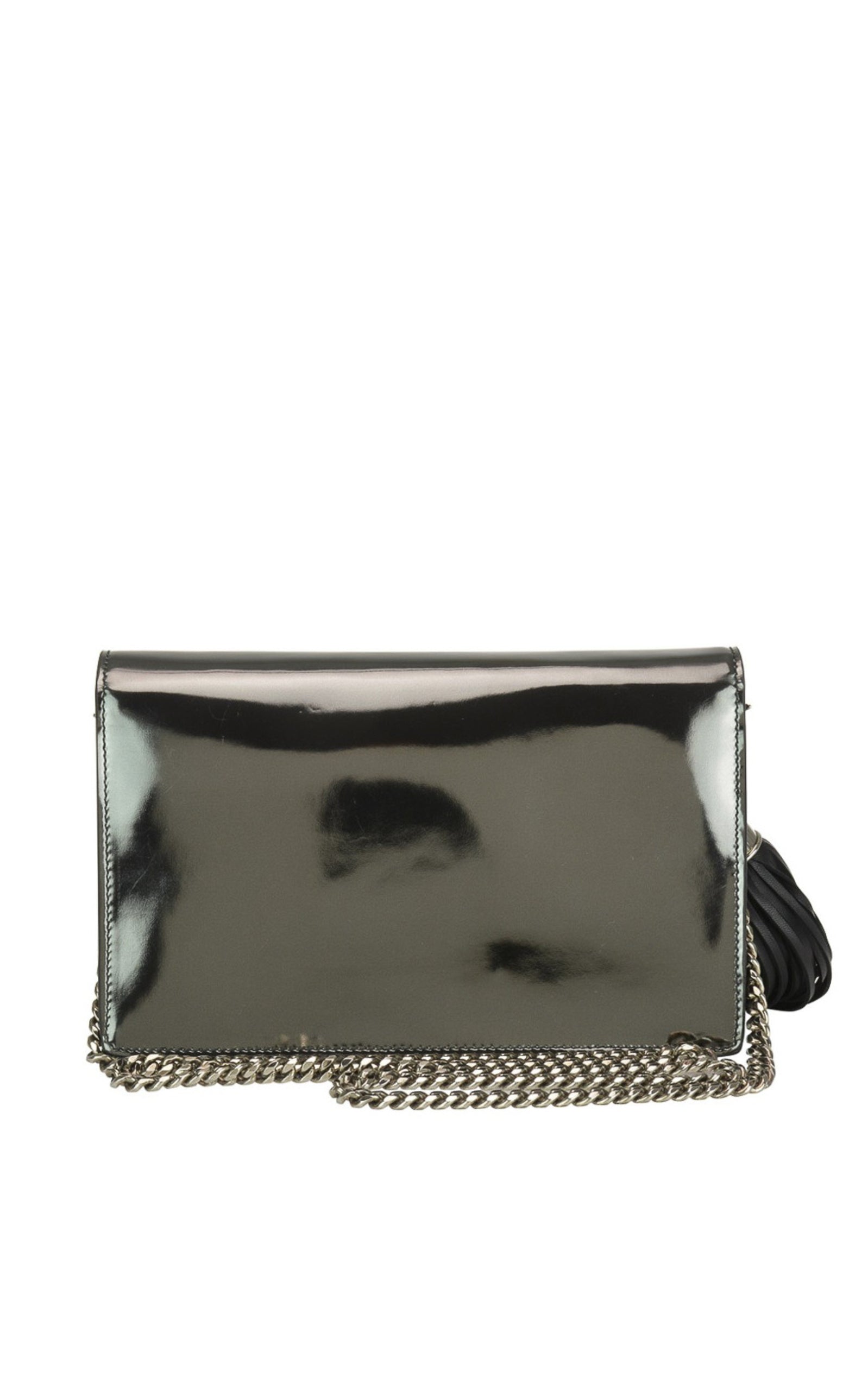 Logo Mirror Leather Crossbody Bag