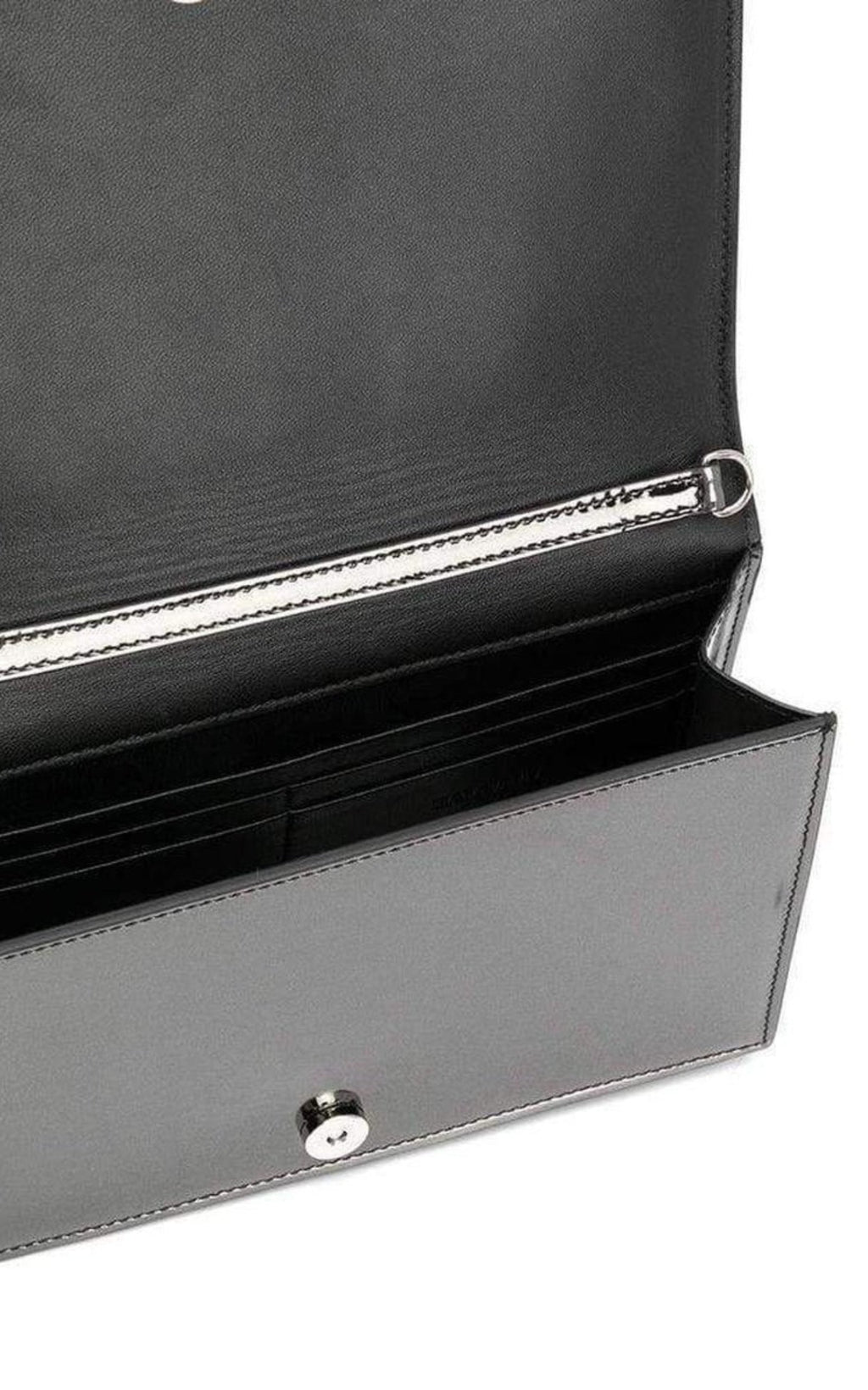 Logo Mirror Leather Crossbody Bag