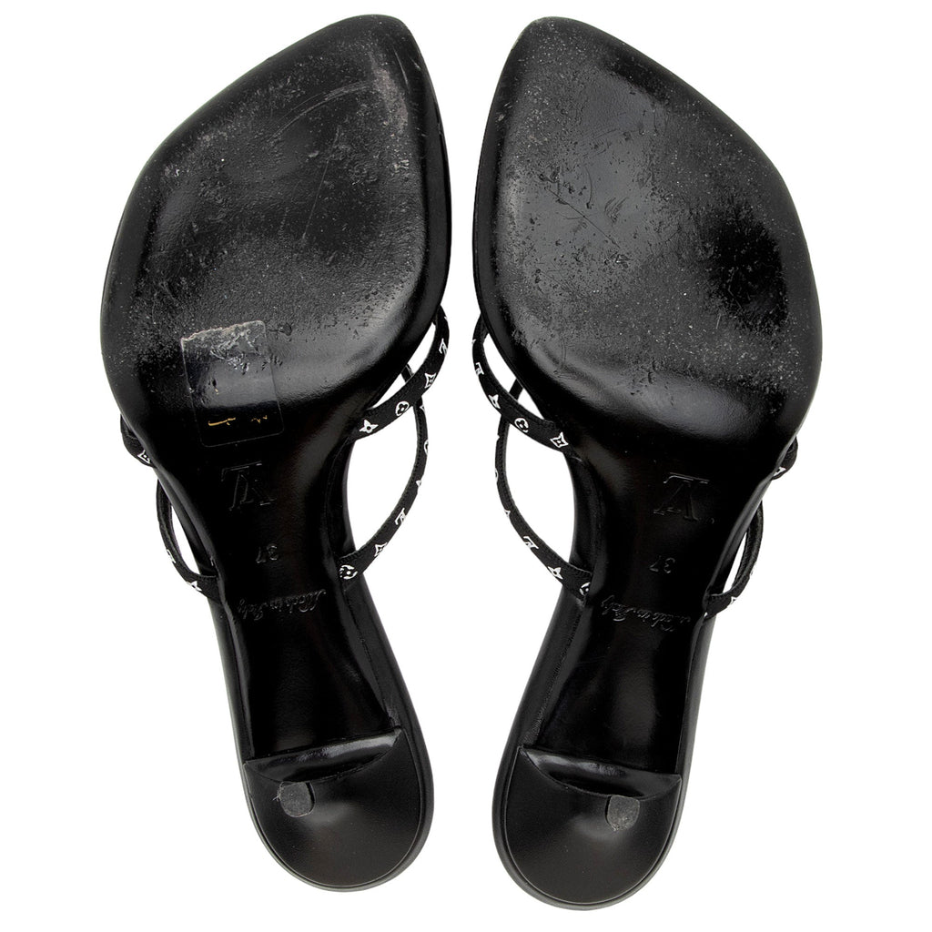 Louis Vuitton Monogram Calfskin Citizen Sandals - Size 7 / 37 (SHF-Qx95Uc)
