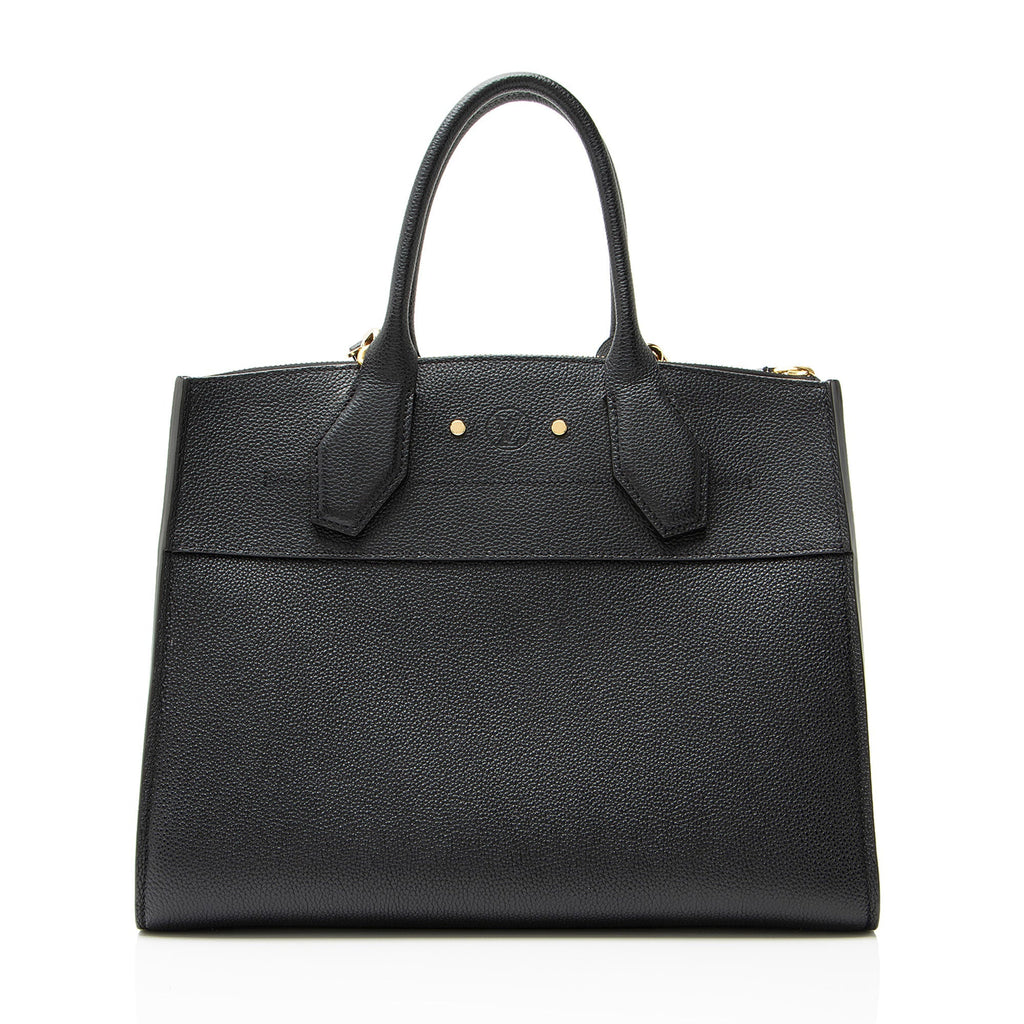 Louis Vuitton Calfskin City Steamer MM Tote