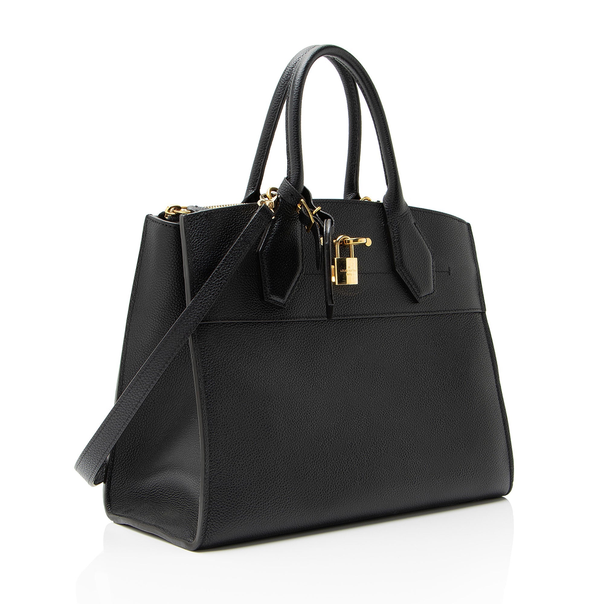 Louis Vuitton Calfskin City Steamer MM Tote