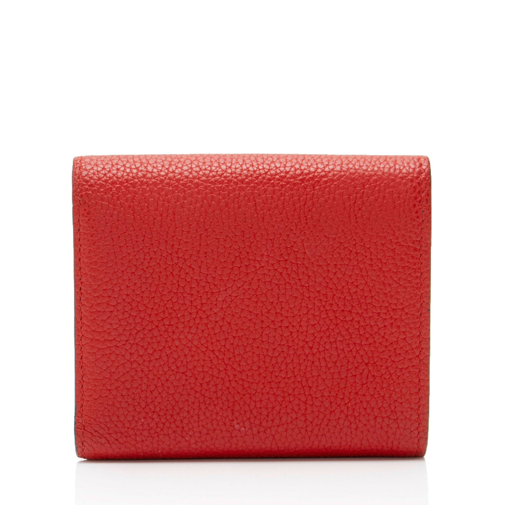 Louis Vuitton Calfskin Monogram Canvas Double V Compact Wallet