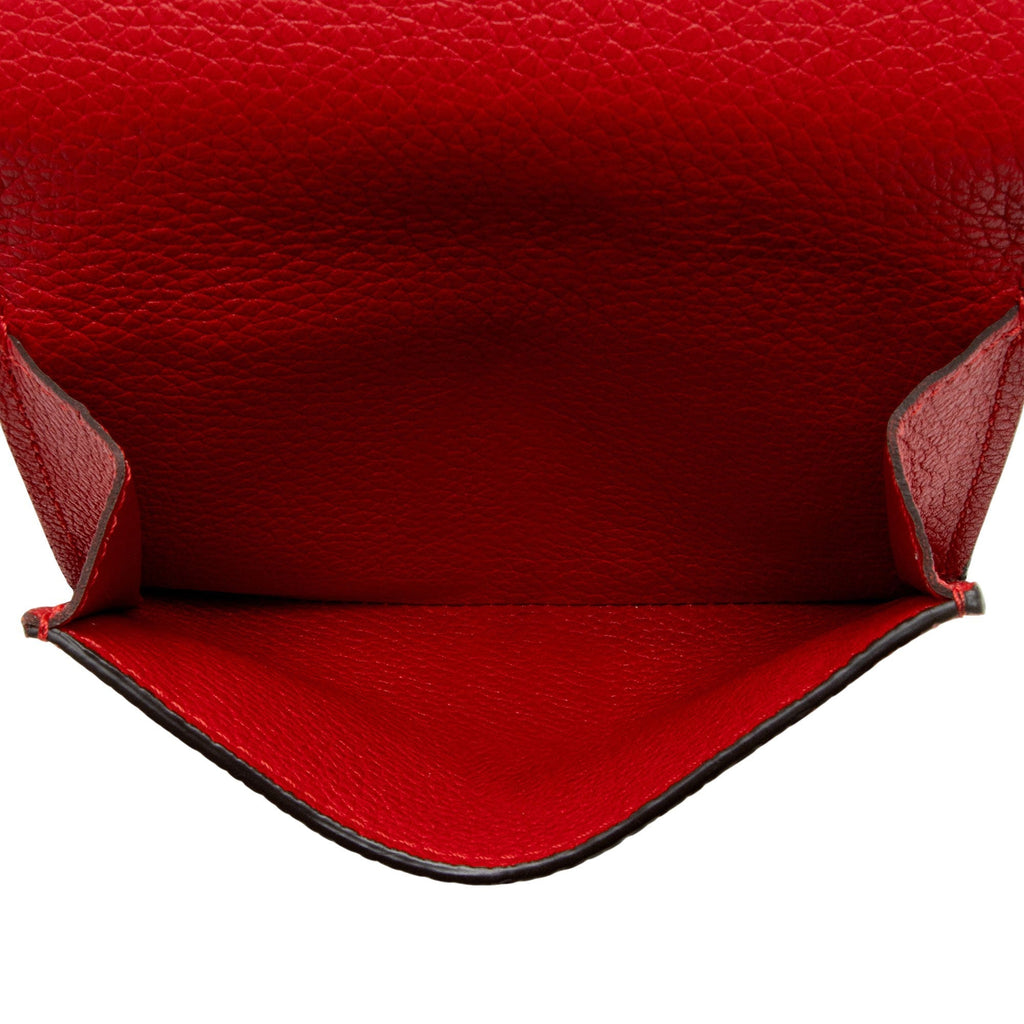 Louis Vuitton Calfskin Monogram Canvas Double V Compact Wallet