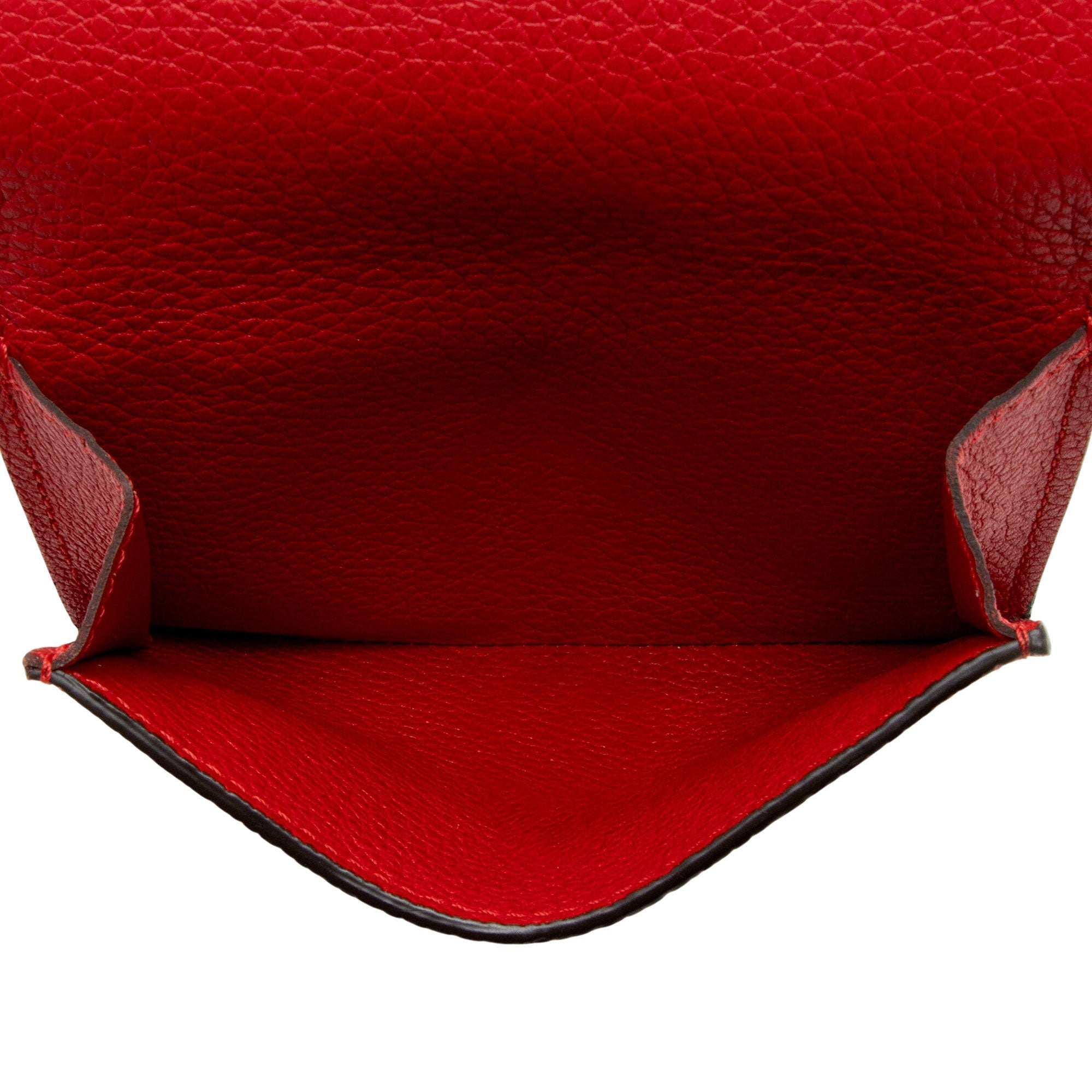Louis Vuitton Calfskin Monogram Canvas Double V Compact Wallet