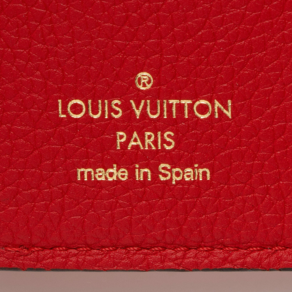 Louis Vuitton Calfskin Monogram Canvas Double V Compact Wallet