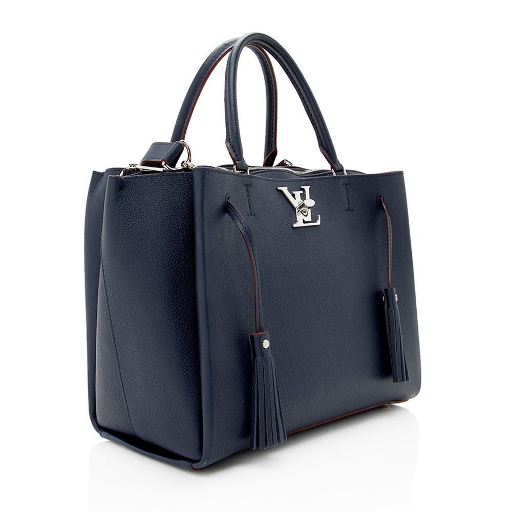 Louis Vuitton Calfskin Lockmeto Tote (SHF-19208)