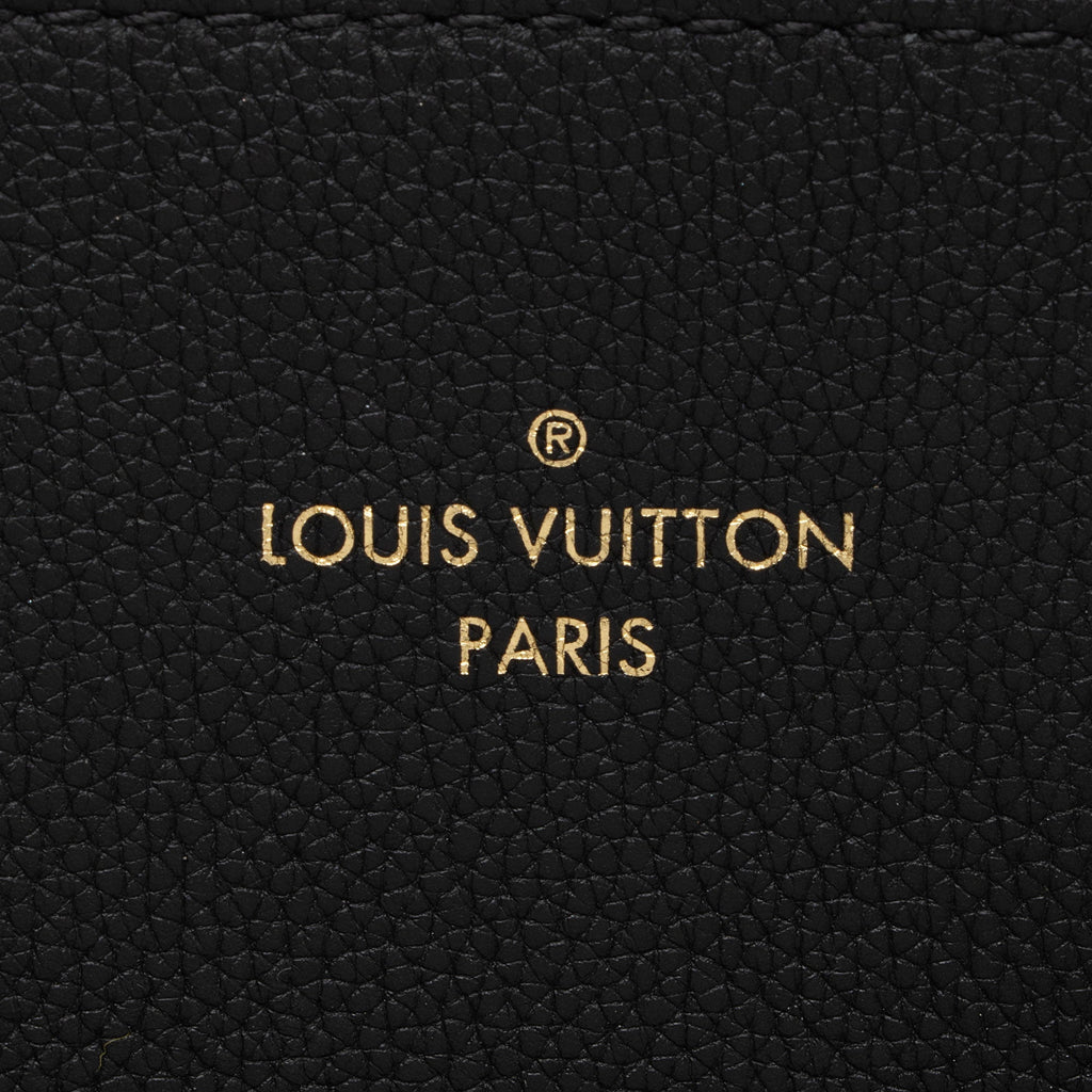 Louis Vuitton Calfskin Monogram Canvas Fold Tote MM (SHF-DEf7bl)