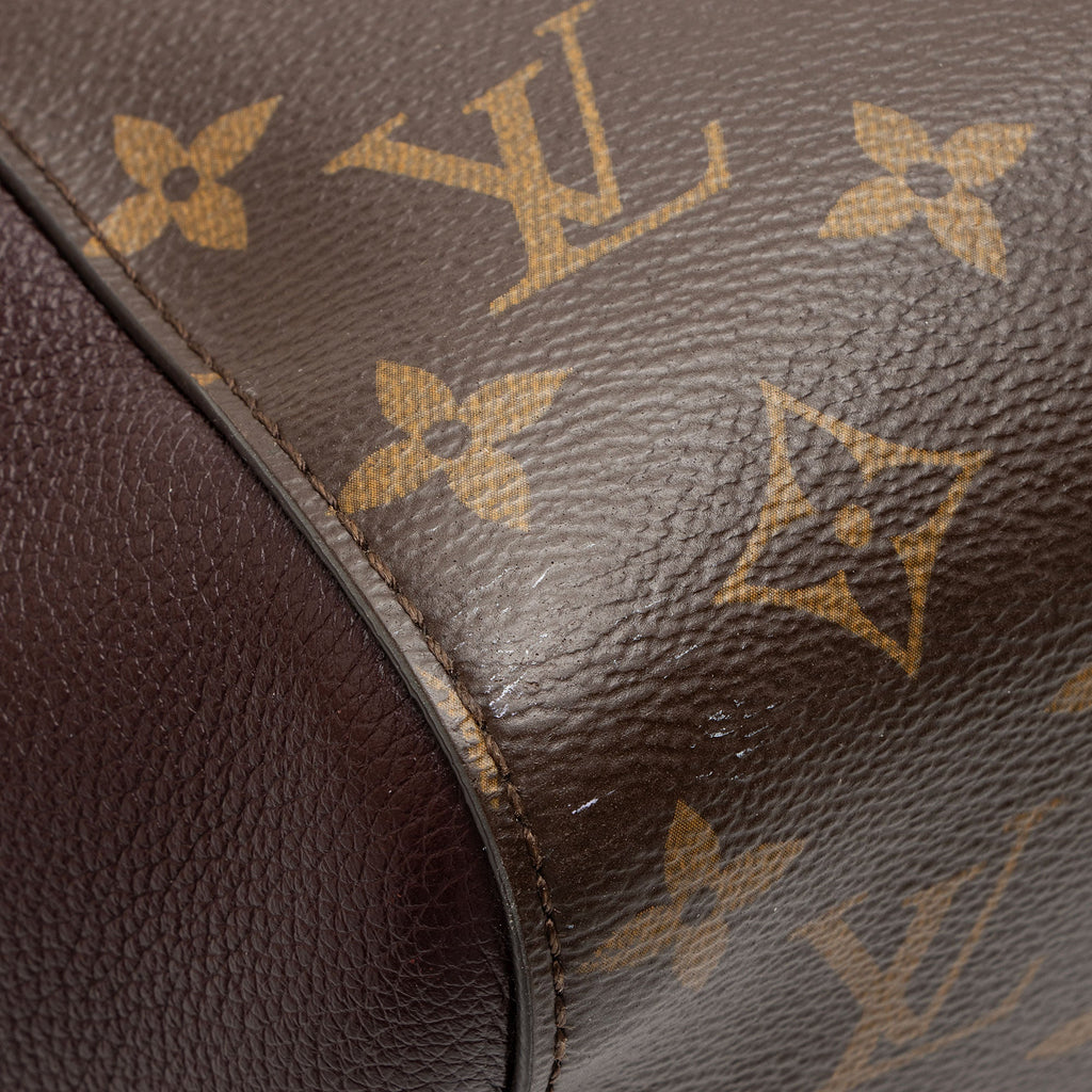 Louis Vuitton Calfskin Monogram Canvas Fold Tote MM
