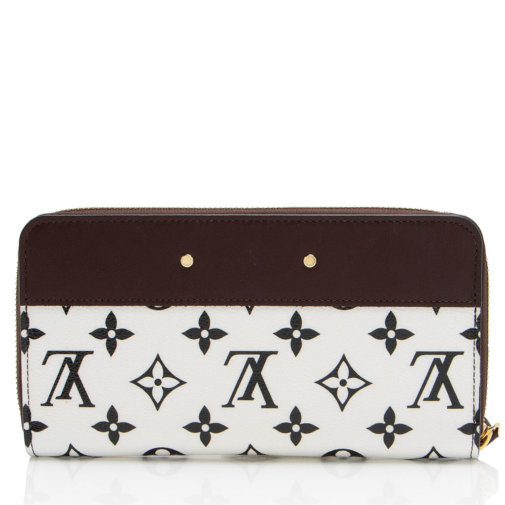 Louis Vuitton Calfskin Monogram Canvas Gamma Zippy Wallet (SHF-Hlzxc0)
