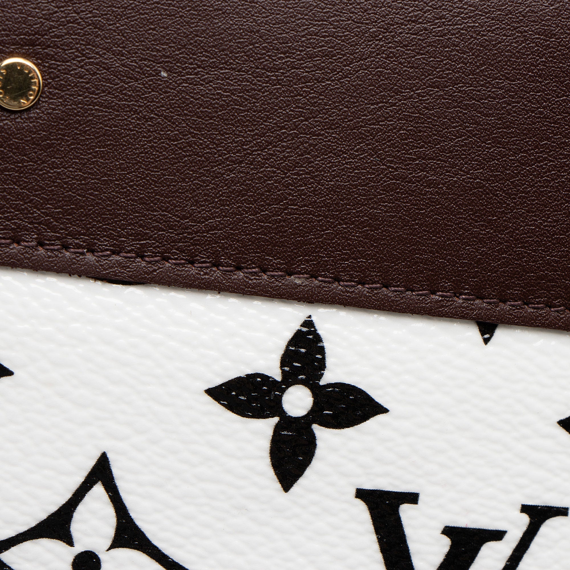 Louis Vuitton Calfskin Monogram Canvas Gamma Zippy Wallet (SHF-Hlzxc0)