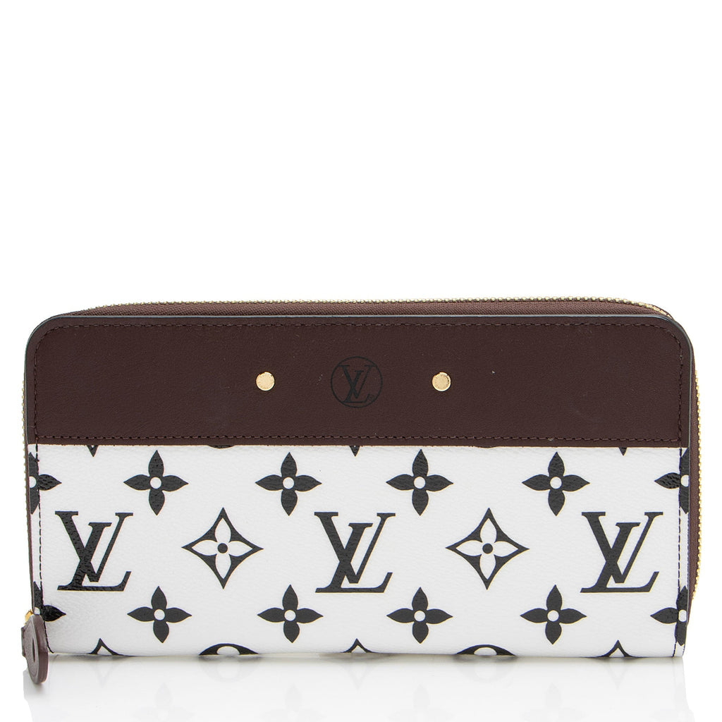 Louis Vuitton Calfskin Monogram Canvas Gamma Zippy Wallet (SHF-Hlzxc0)