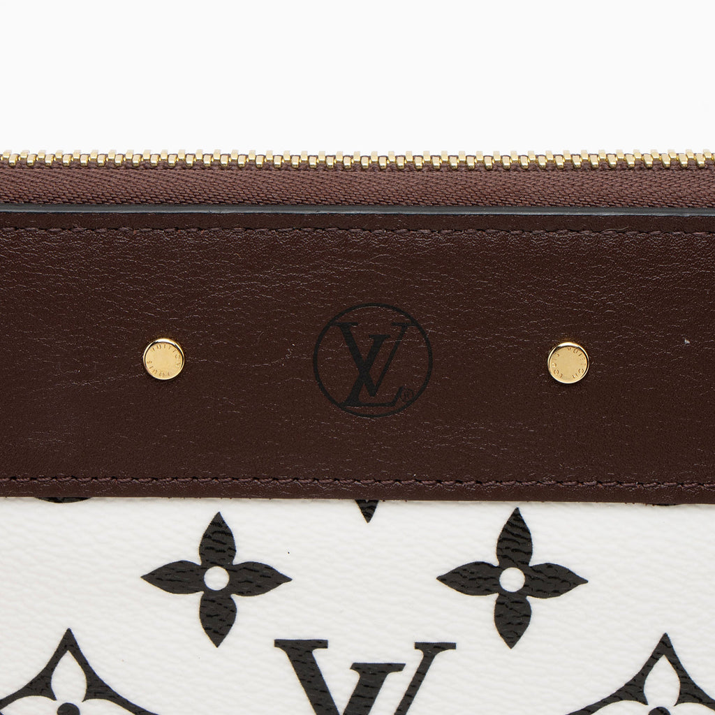 Louis Vuitton Calfskin Monogram Canvas Gamma Zippy Wallet (SHF-Hlzxc0)