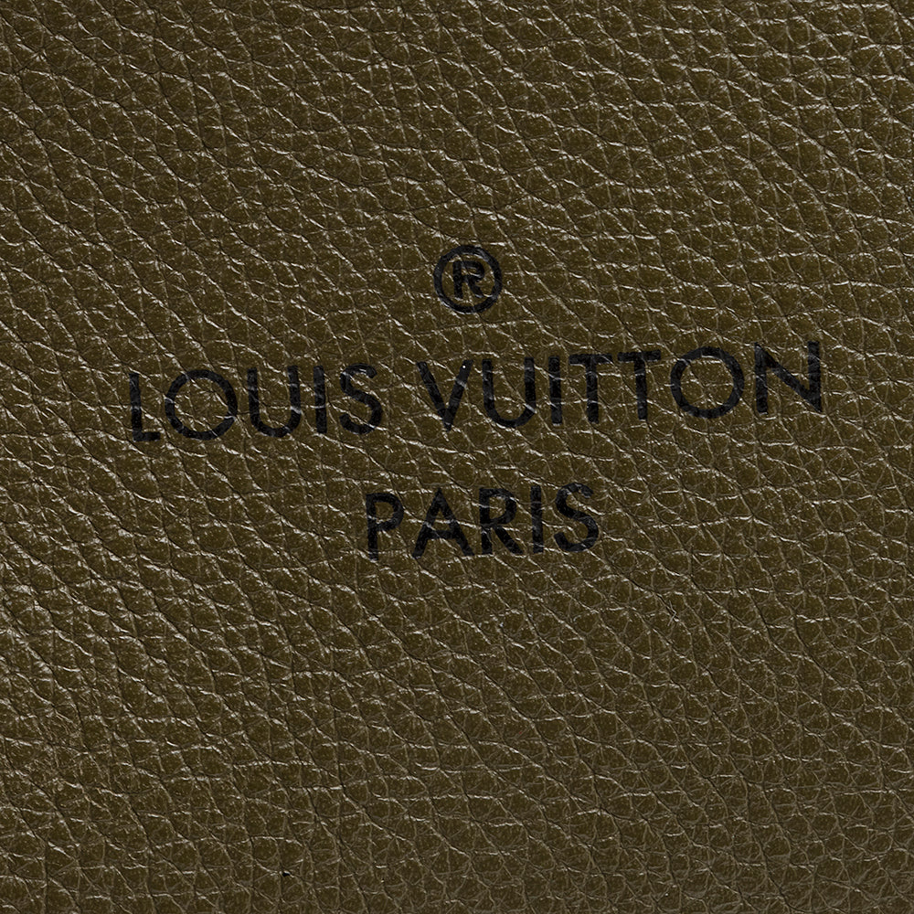 Louis Vuitton Calfskin Monogram Canvas On My Side MM Tote (SHF-21612)