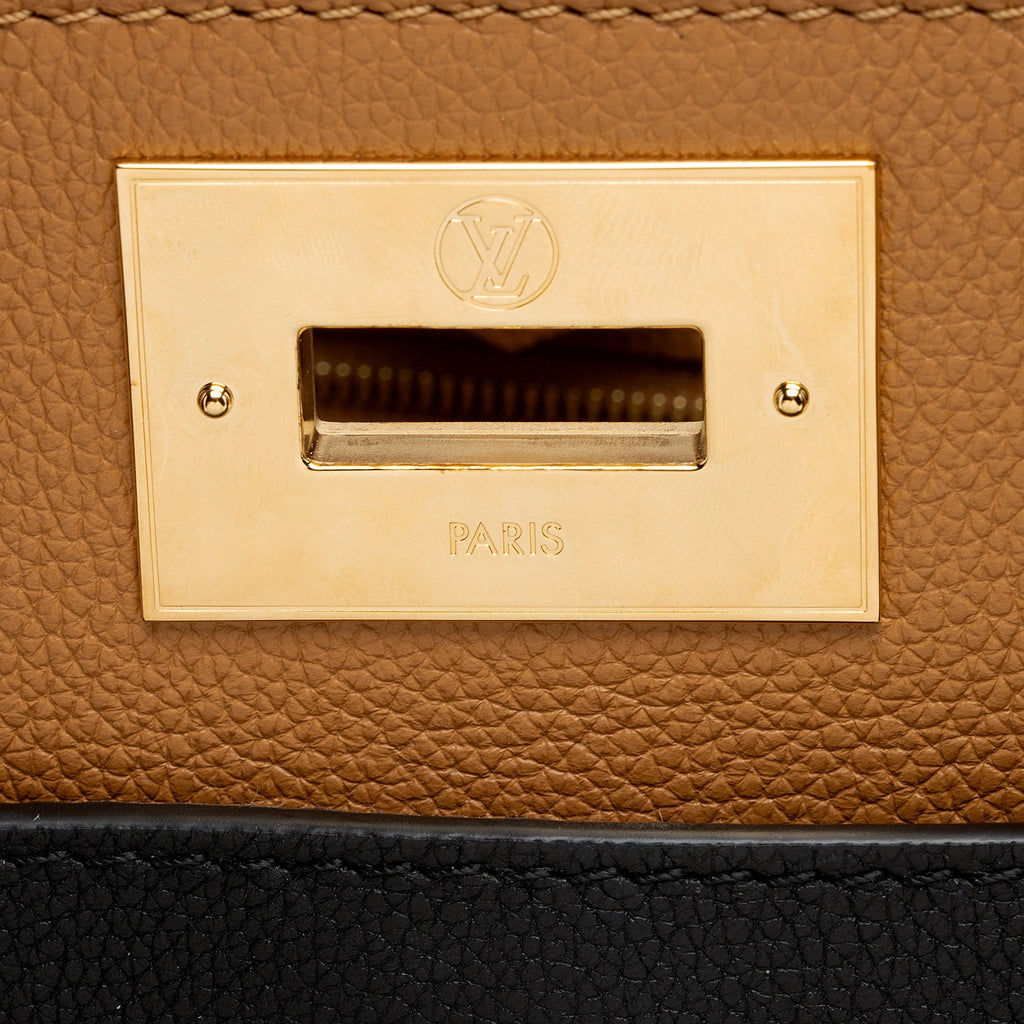 Louis Vuitton Calfskin Monogram Canvas On My Side MM Tote (SHF-bmZRwZ)