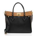 Louis Vuitton Calfskin Monogram Canvas On My Side MM Tote (SHF-vj1OwL)