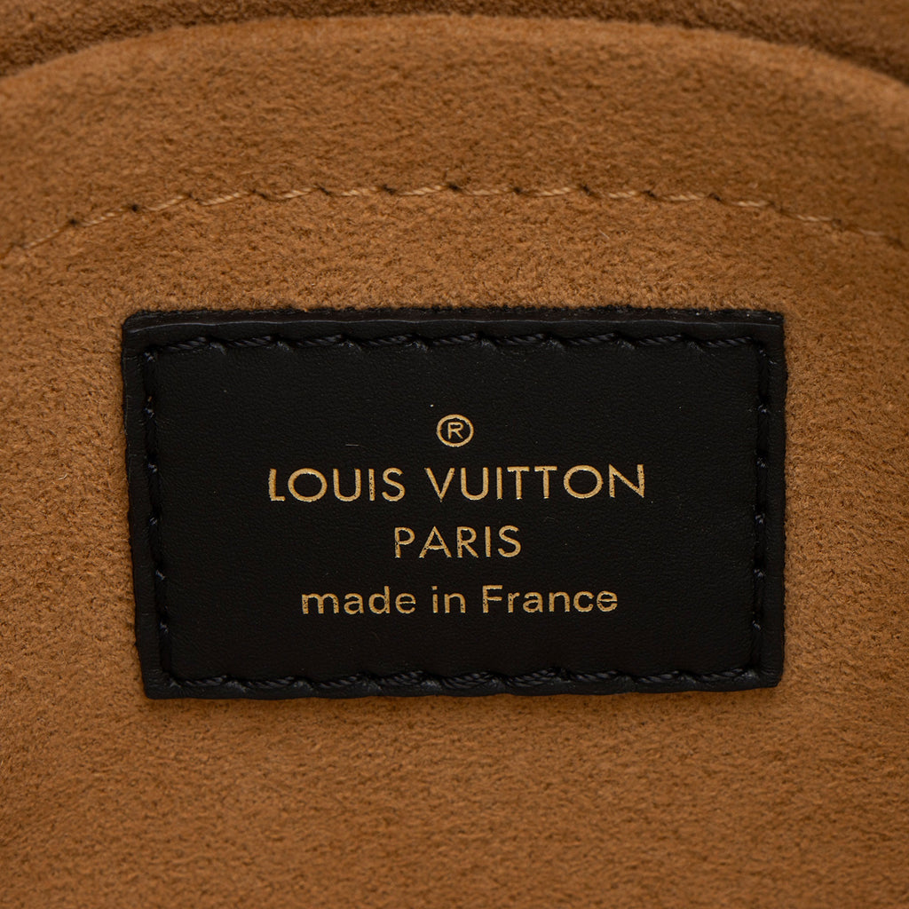 Louis Vuitton Calfskin Monogram Canvas On My Side MM Tote (SHF-vj1OwL)