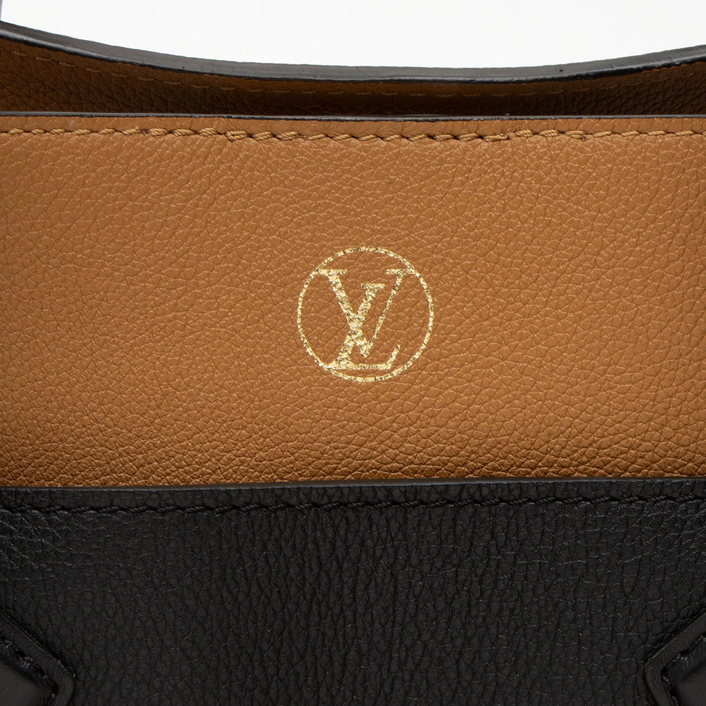 Louis Vuitton Calfskin Monogram Canvas On My Side MM Tote