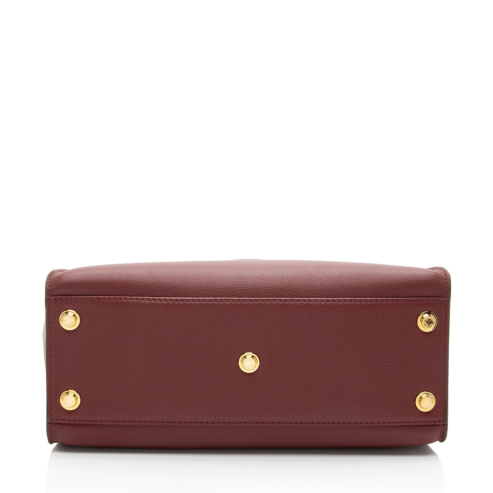 Louis Vuitton Calfskin Monogram Canvas On My Side MM Tote