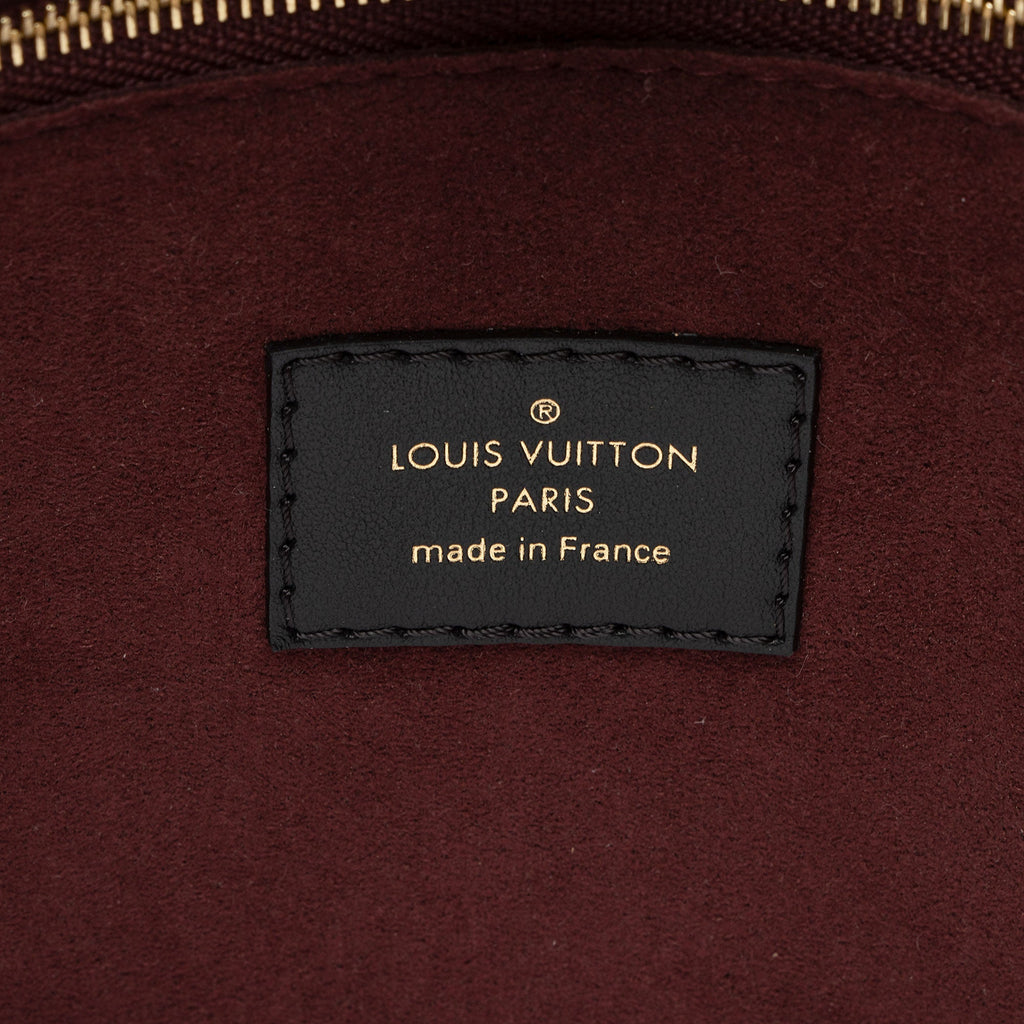 Louis Vuitton Calfskin Monogram Canvas On My Side MM Tote