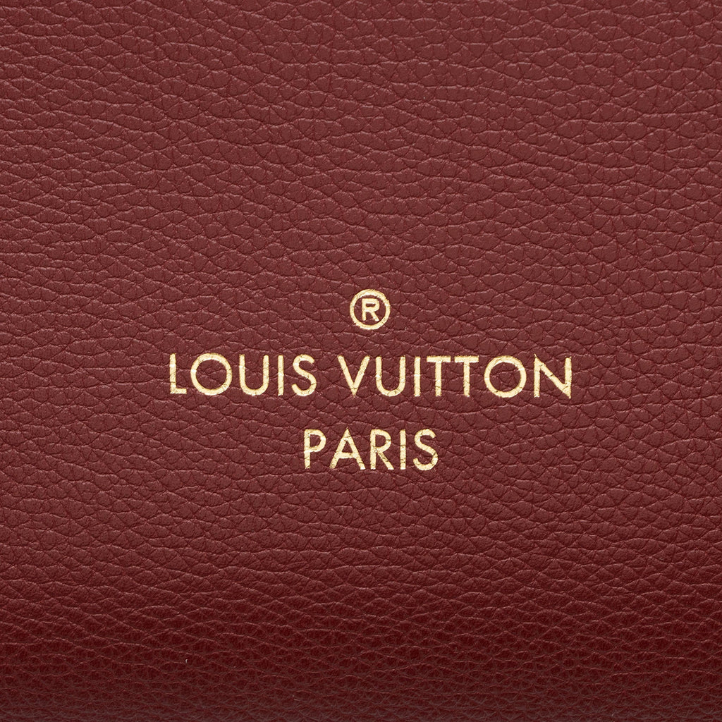 Louis Vuitton Calfskin Monogram Canvas On My Side MM Tote
