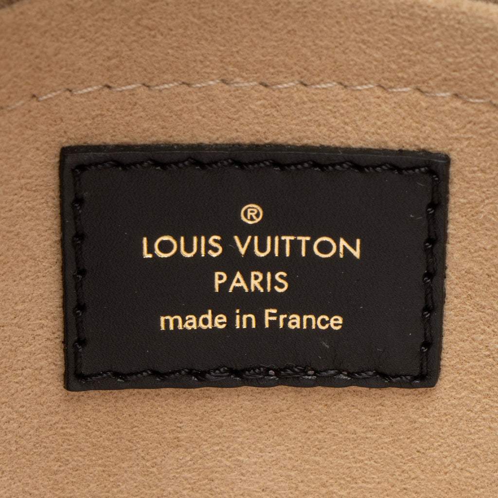 Louis Vuitton Calfskin Monogram Canvas On My Side MM Tote