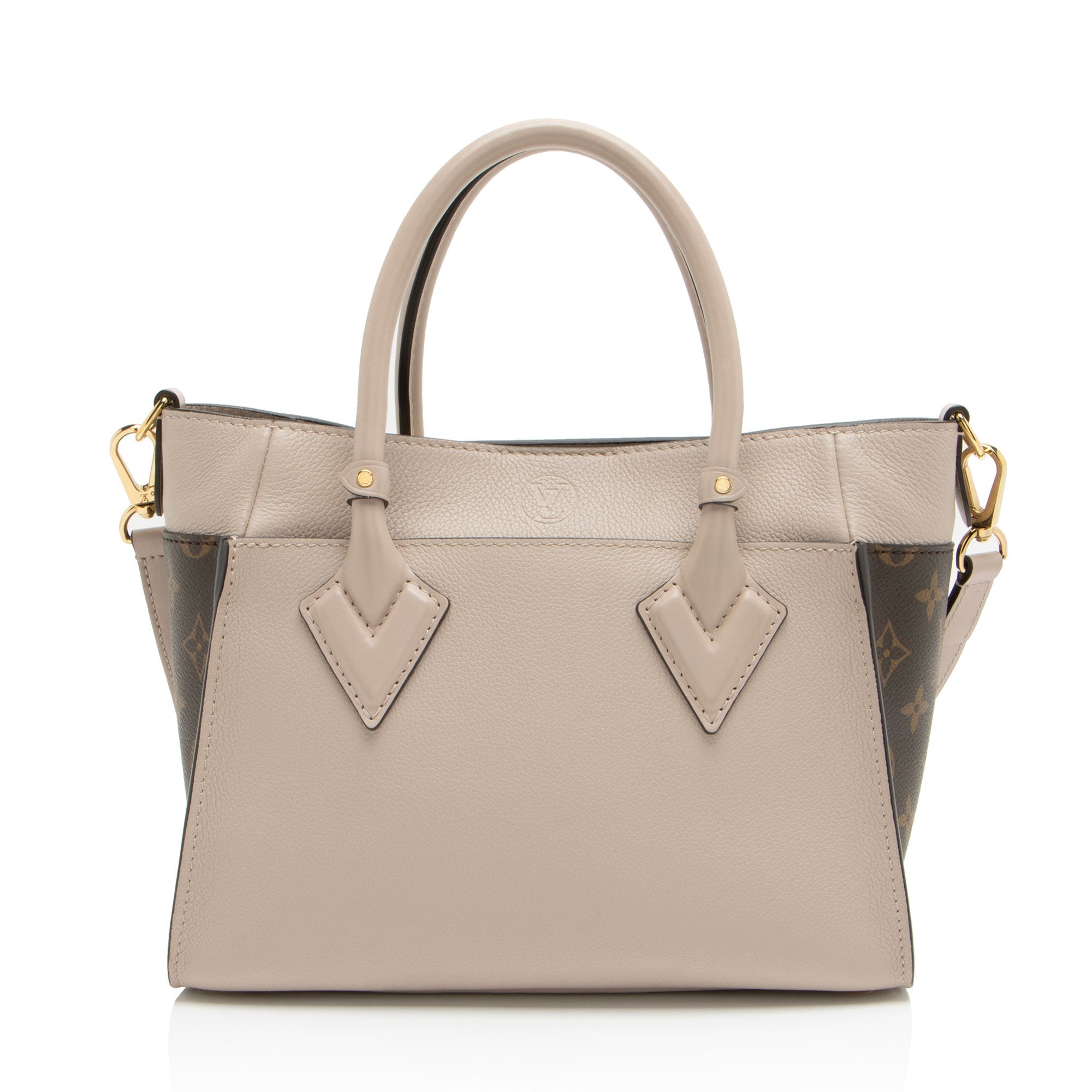 Louis Vuitton Calfskin Monogram Canvas On My Side PM Tote