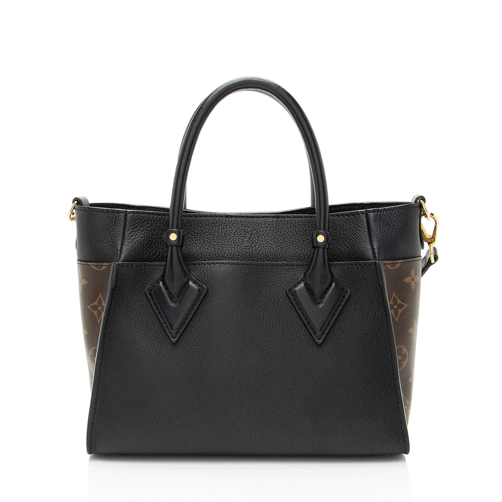 Louis Vuitton Calfskin Monogram Canvas On My Side PM Tote