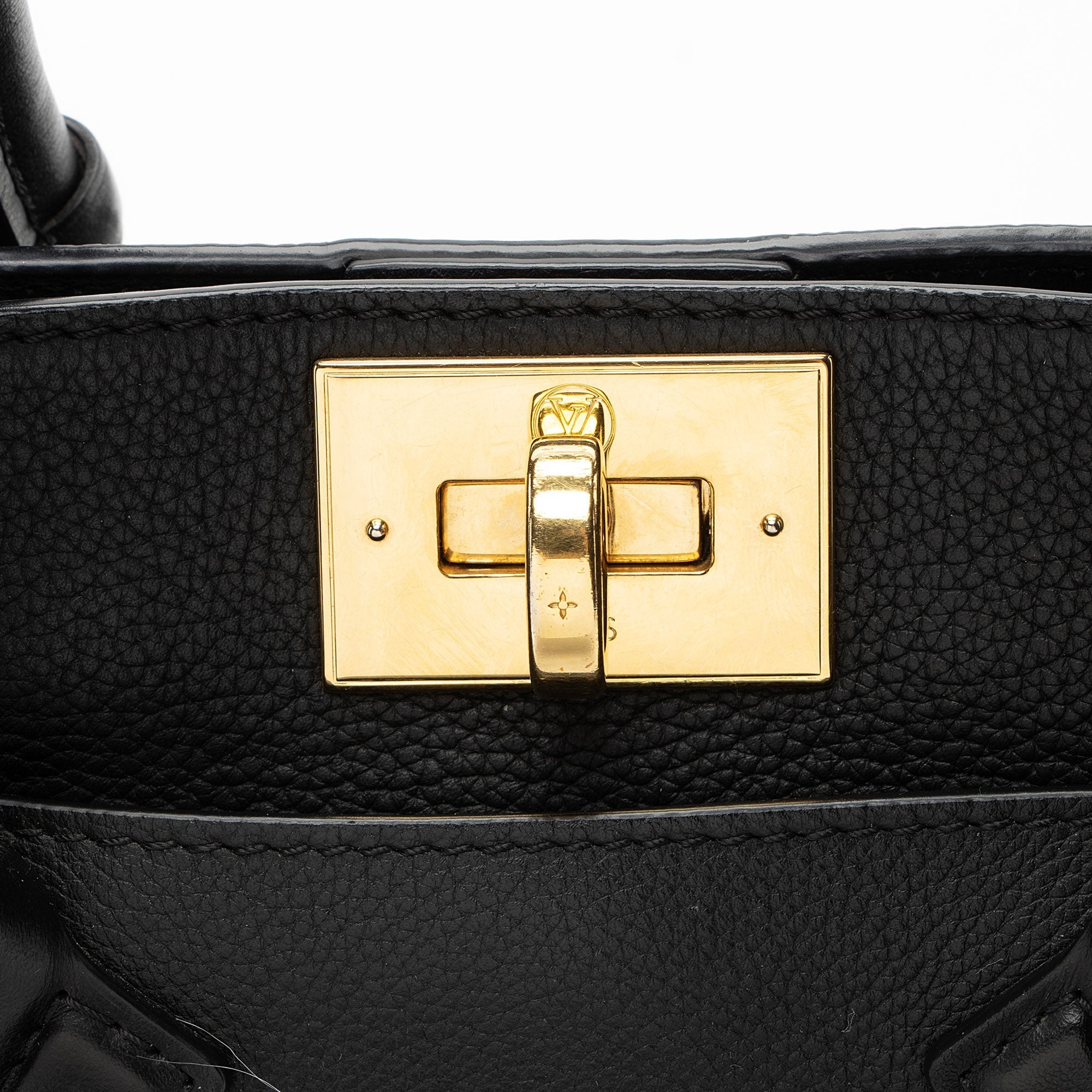 Louis Vuitton Calfskin Monogram Canvas On My Side PM Tote