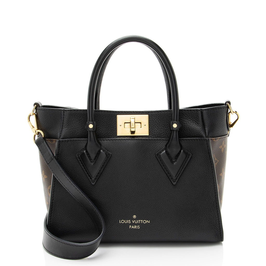 Louis Vuitton Calfskin Monogram Canvas On My Side PM Tote