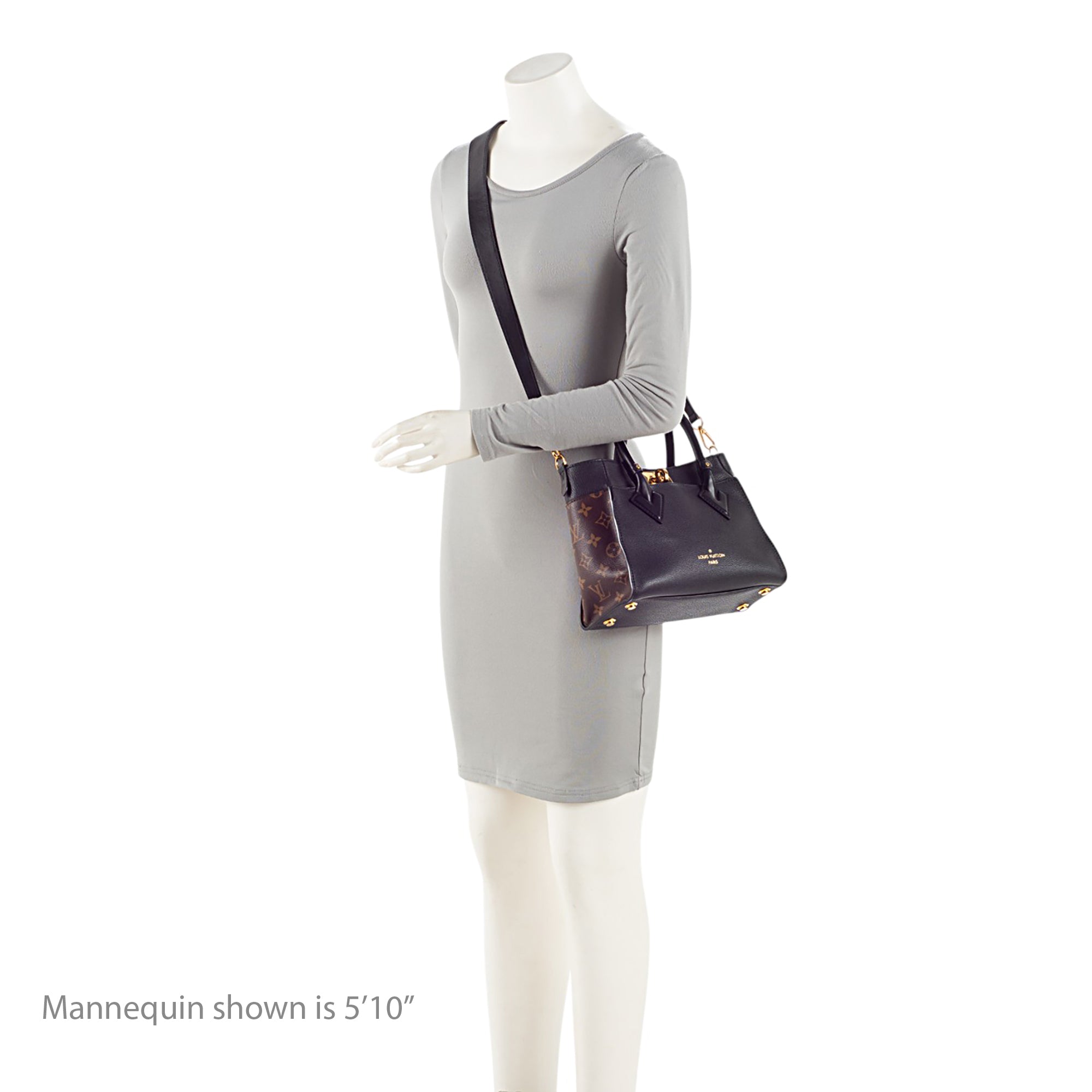 Louis Vuitton Calfskin Monogram Canvas On My Side PM Tote